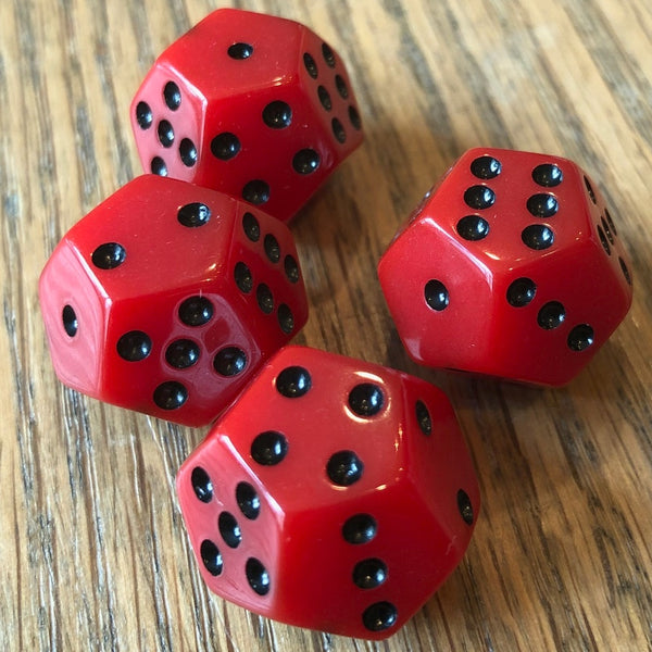 Glossy DoubleSixes (12-sided D6 Dice)