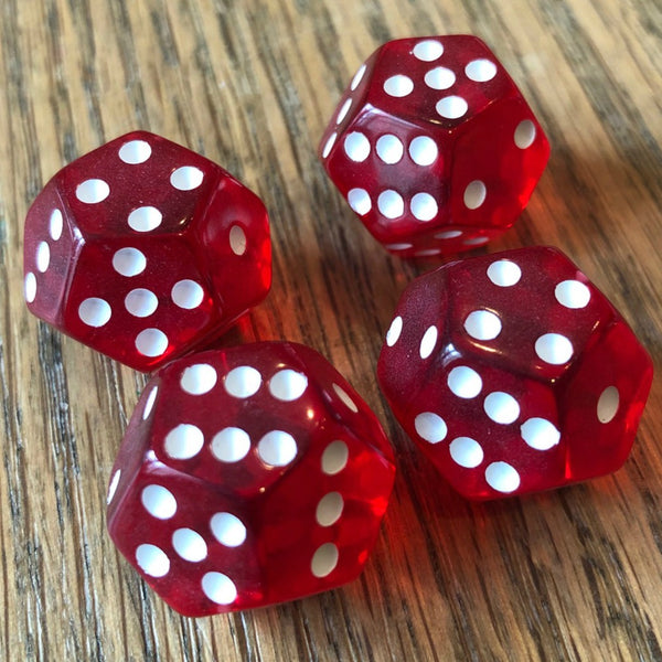 All Available 12-sided D6 and D4 DoubleSix dice (dodecahedrons)
